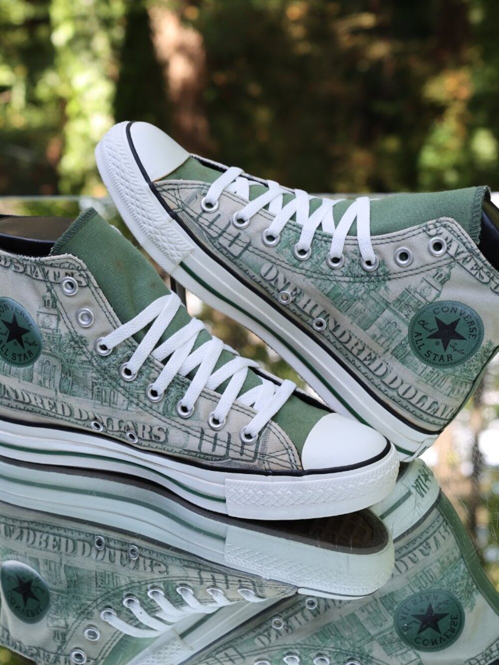 Converse Chuck Taylor All Star Hi Dollar Money Print 2010 - Picture 8 of 16